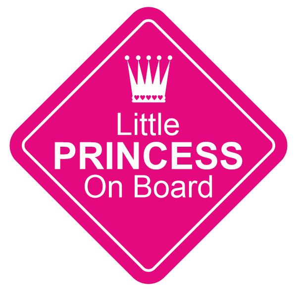 Dítě v autě - Little Princess On Board - tištěná